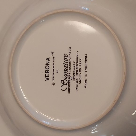 DEBORAH MALLOW Set for 4 musical 🎼 dinnerware stoneware - Picture 7 of 7